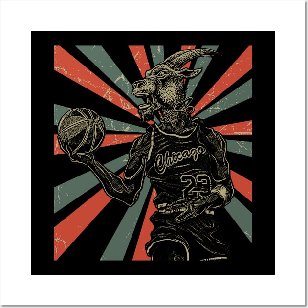 Michael Jordan || Vintage Art Design || GOAT Wall Art by Setipixel